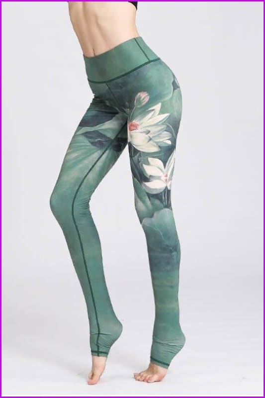 Chinese Style Leggings High Waist Skinny Pant DE118 - Furdela