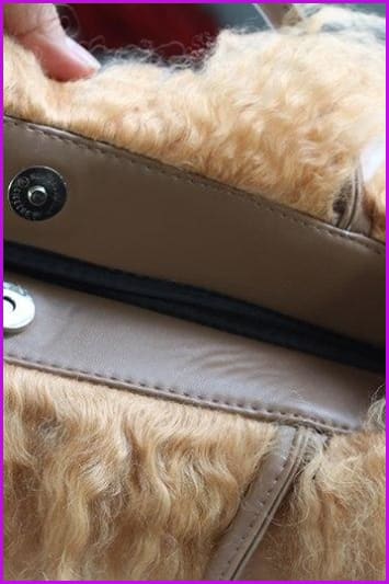 Classic Fluffy Real Mongolian Fur Handbag DF067 - Furdela Wholesale