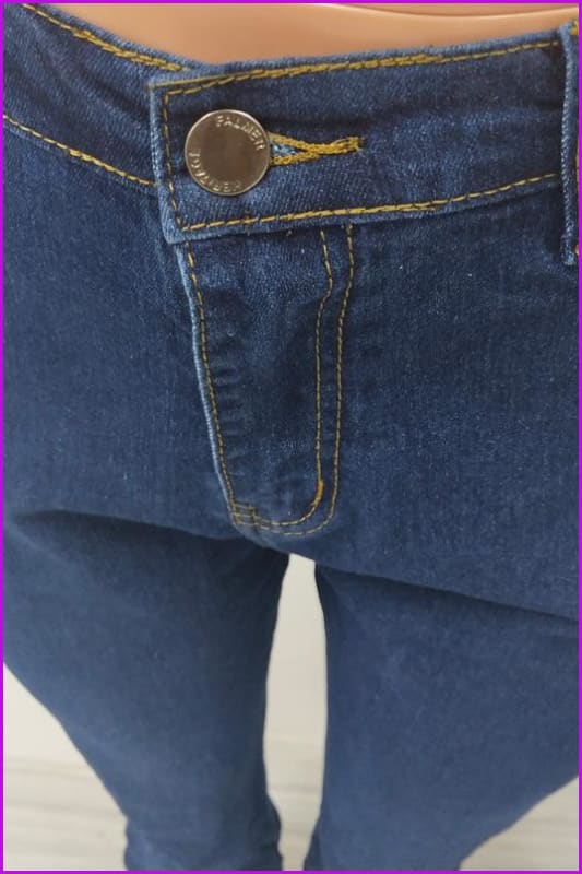 Classic Stacked Skinny Blue JeansDE956 - Furdela