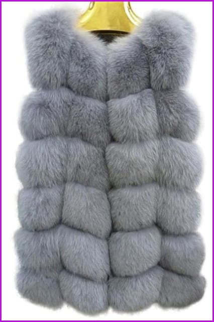 Classical Vulpes Fox Fur Gilet DO967 - Furdela