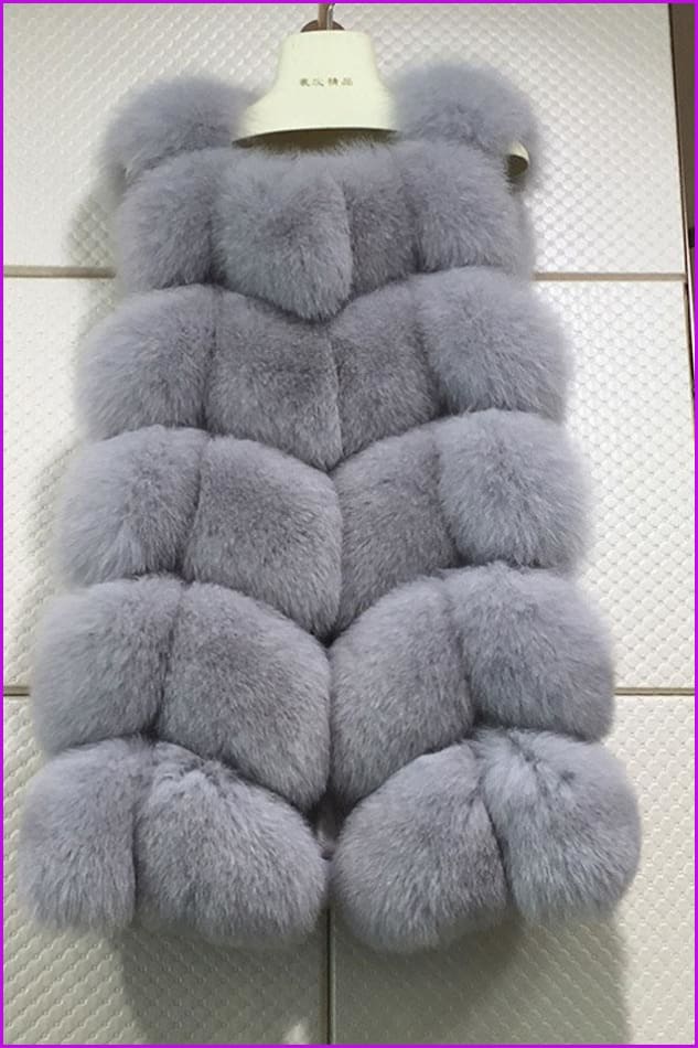 Classical Vulpes Fox Fur Gilet DO967 - Furdela