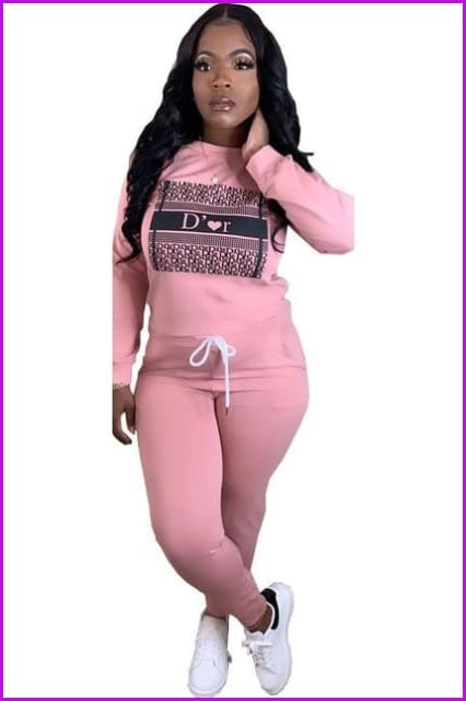 Club Party Tracksuit Drawstring 2 Pieces F1390 - Furdela