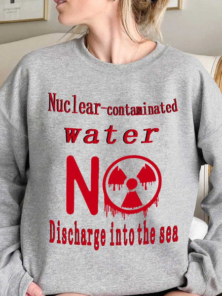 Plus Size Letter Print Sweatshirt AR5042