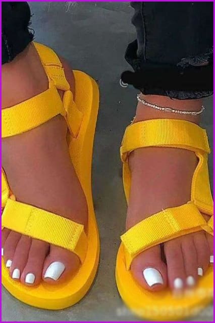 Colorful Beach Sandals F517 - Furdela