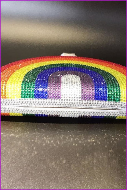 Crystal Rainbow Clutch Bag DC325 - Furdela