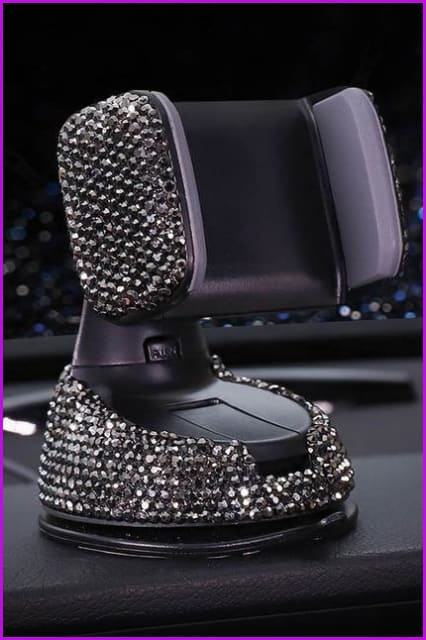 Crystal Rhinestones Universal Car Phone Holder - Furdela