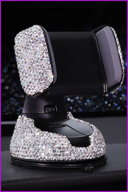 Crystal Rhinestones Universal Car Phone Holder - Furdela