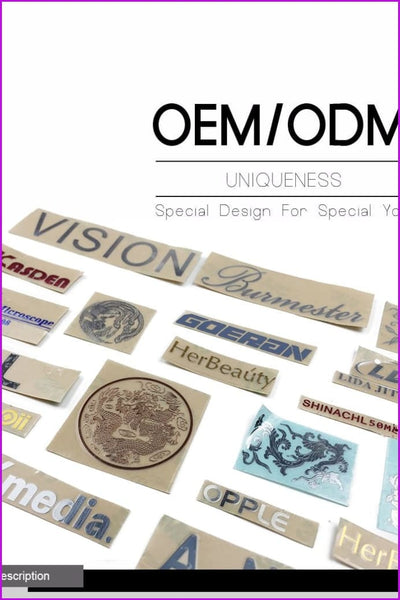 Custom Logo Computer Luxury Metallic Foil Metal Stickers - Furdela