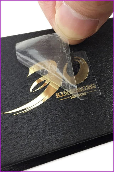 Custom Logo Computer Luxury Metallic Foil Metal Stickers - Furdela