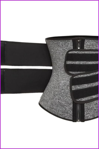 {Custom Logo} High Quality Sauna Waist Trainer Corset Sweat Waist Trainer Belt S-3XL F573 - Furdela