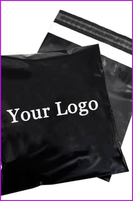 Custom Poly Mailer W/ Logo Paper Logo Sticker F943 - Furdela