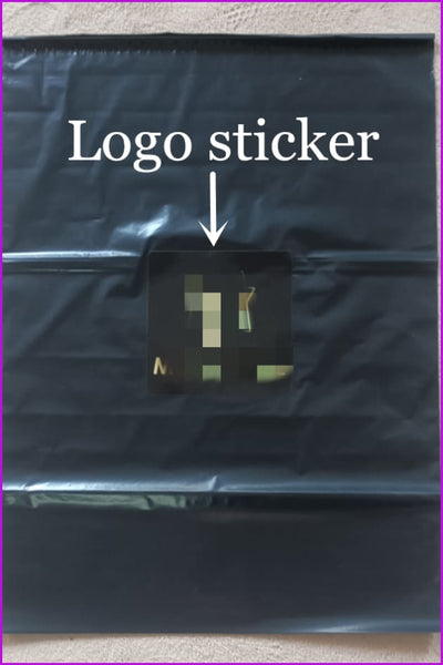 Custom Poly Mailer W/ Logo Paper Logo Sticker F943 - Furdela