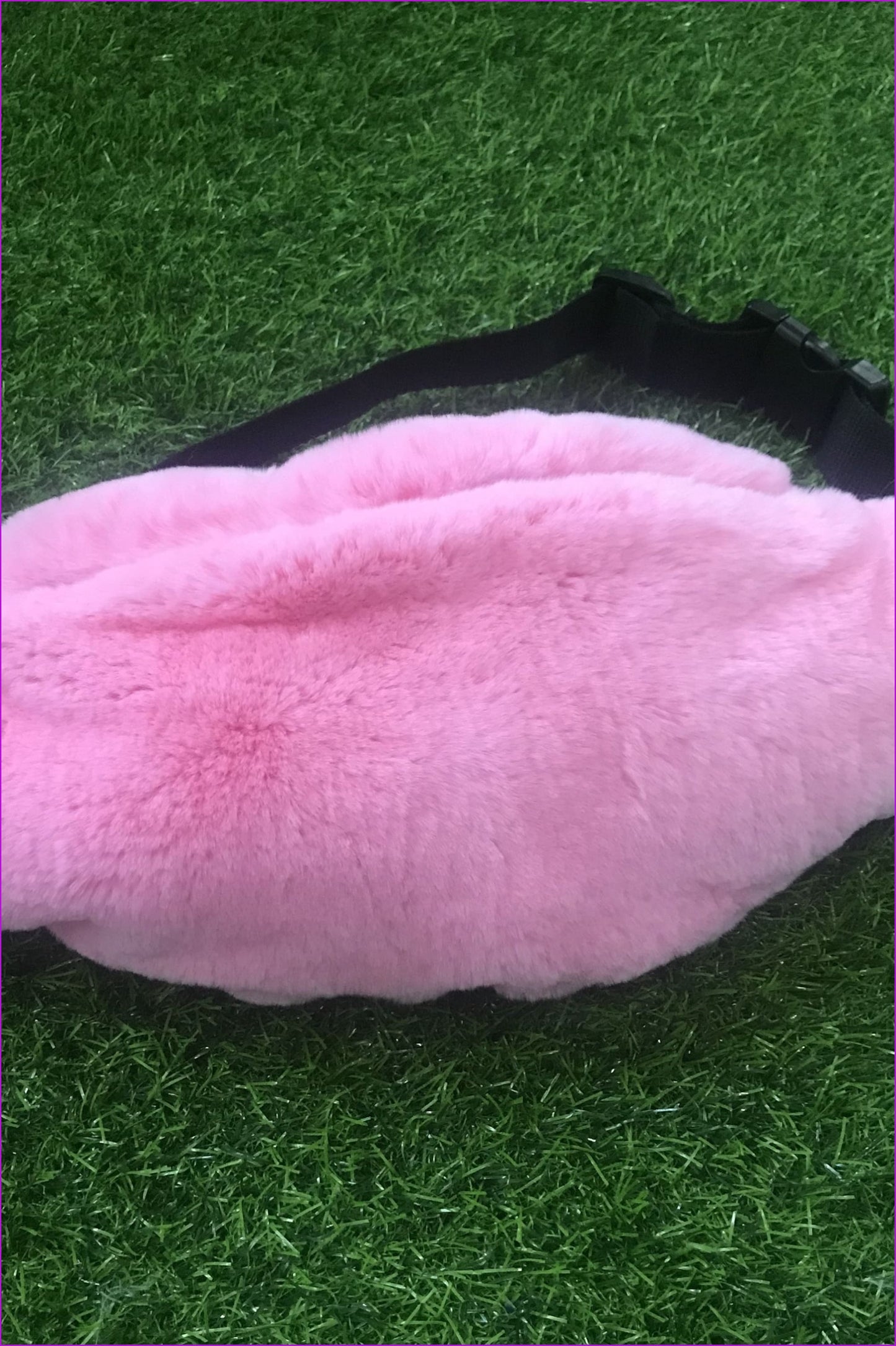 { Customized } High Quality Rex Rabbit Fur Fanny Pack F060 - Furdela Wholesale