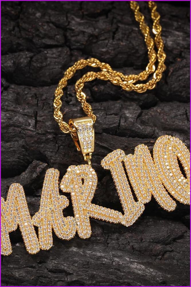 Customized Hiphop Bling Cube Chain F1904 - Furdela