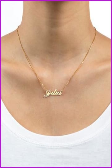 Customized Name Necklace F415 - Furdela