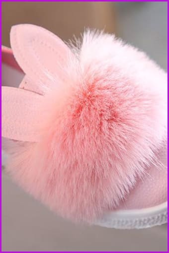 Cute Kids Toddler Rabbit Fur Fluffy Shoes - Furdela