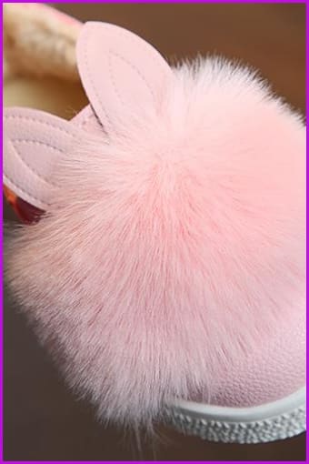 Cute Kids Toddler Rabbit Fur Fluffy Shoes - Furdela