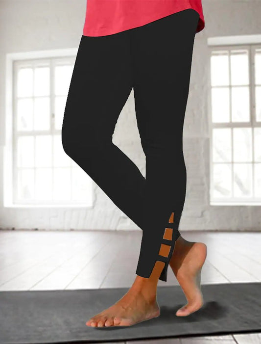 Plain Casual Tight Leggings  WK110