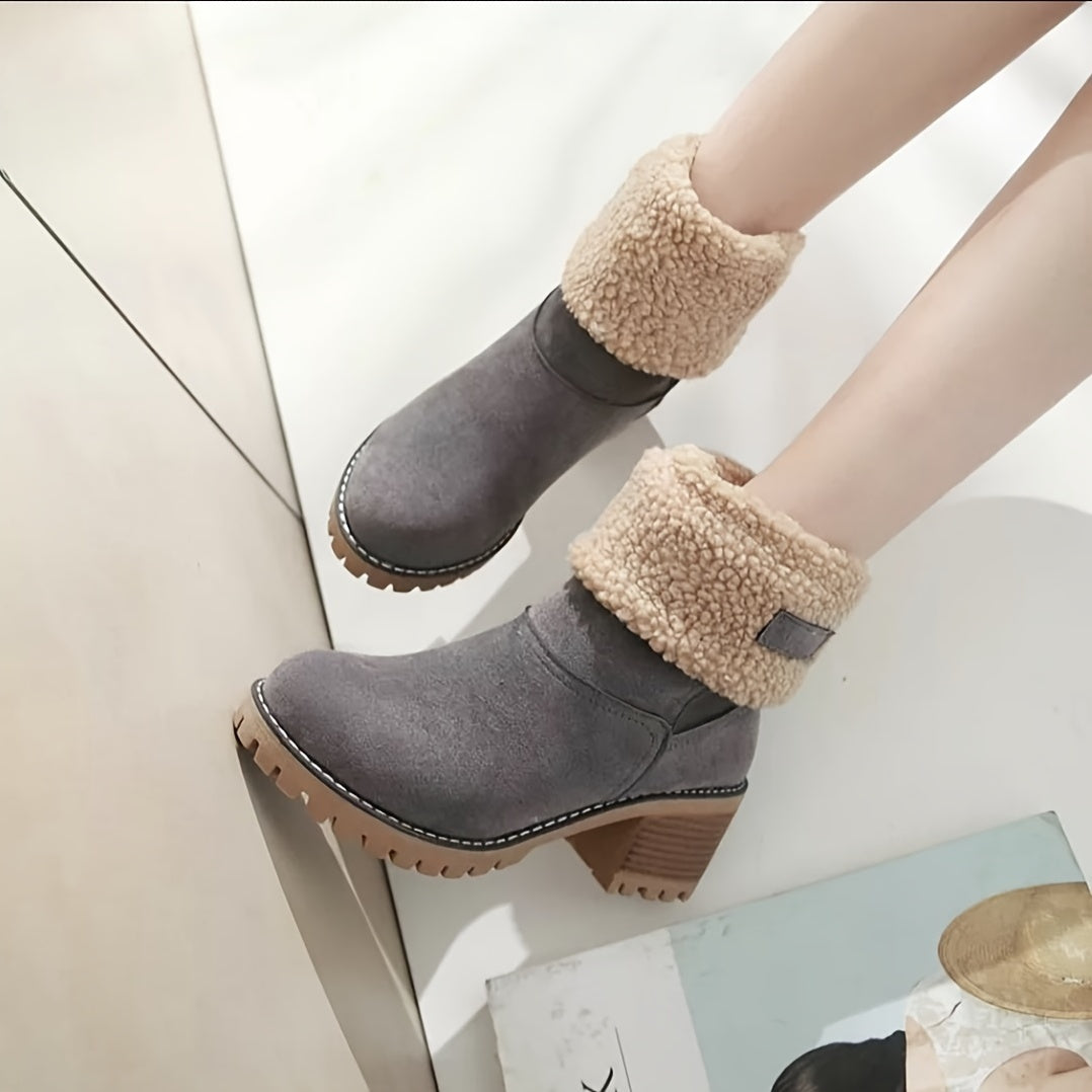 Women's Warm Plush Lined Boots RB1478 Furdela