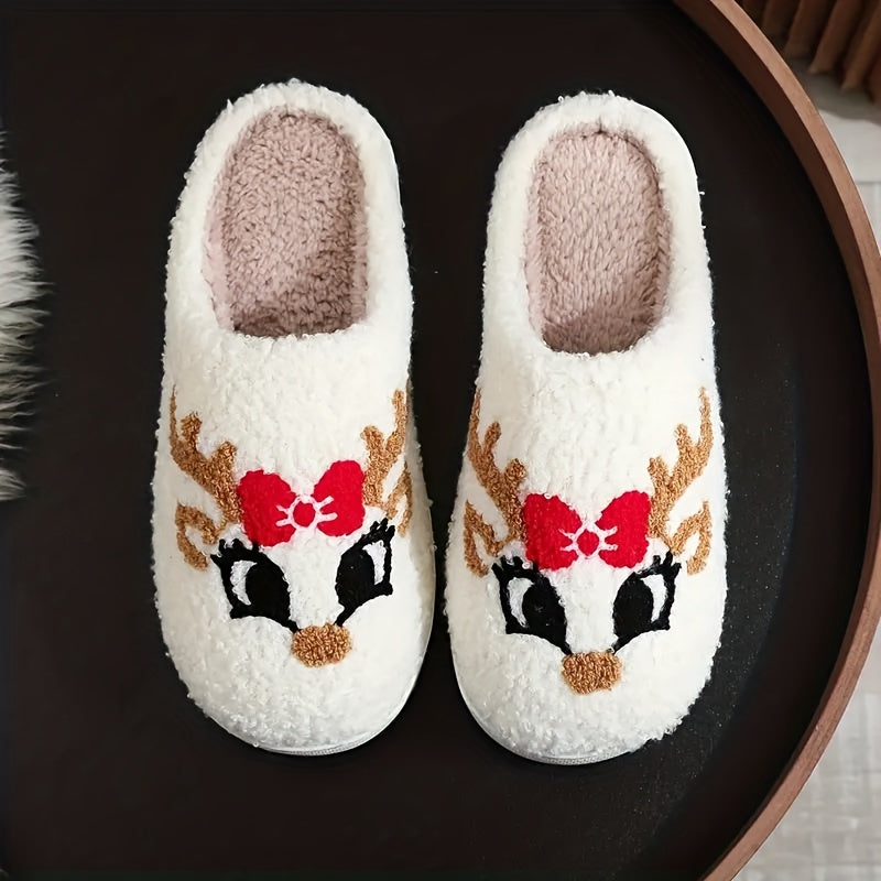 Christmas Tree Pattern Fuzzy Slippers DR6521 Furdela