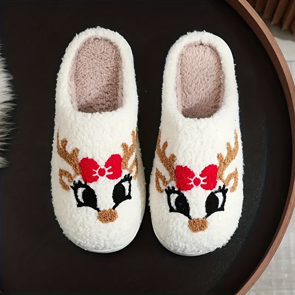 Christmas Tree Pattern Fuzzy Slippers DR6521 Furdela