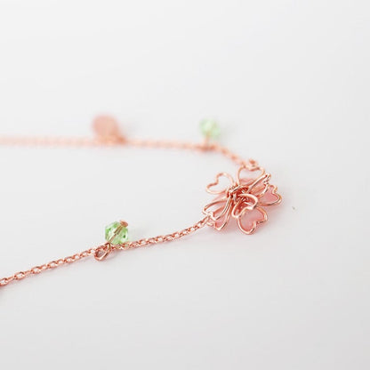 Pink Flower Necklace