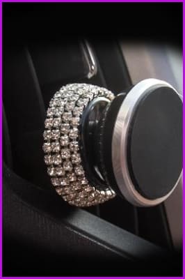 Diamond Crystal Car Phone Holder - Furdela