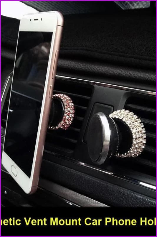 Diamond Crystal Car Phone Holder - Furdela