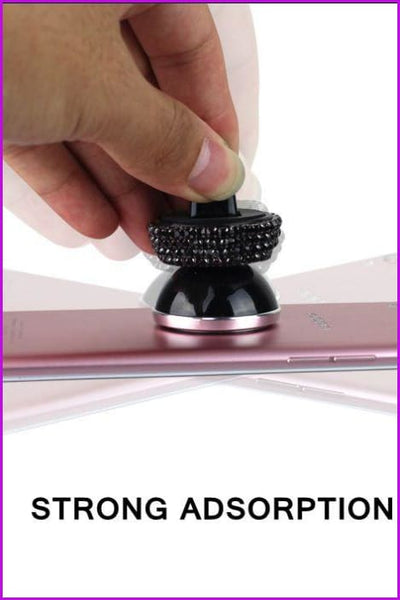 Diamond Crystal Car Phone Holder - Furdela