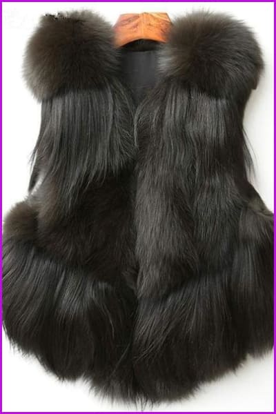 DO1493 Luxurylady Fox Fur Gilet 50CM - Furdela