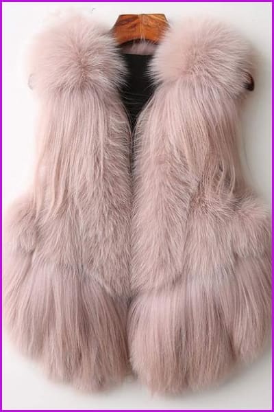 DO1493 Luxurylady Fox Fur Gilet 50CM - Furdela