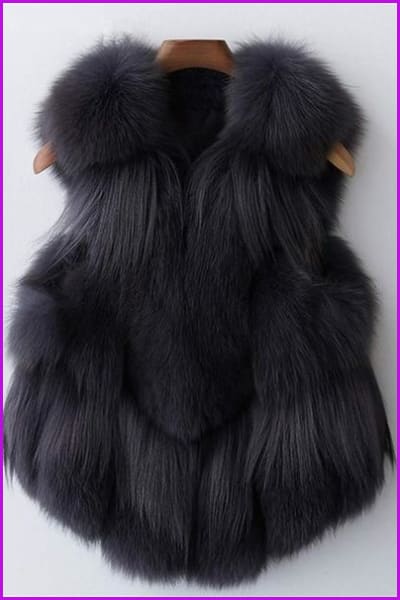 DO1493 Luxurylady Fox Fur Gilet 50CM - Furdela