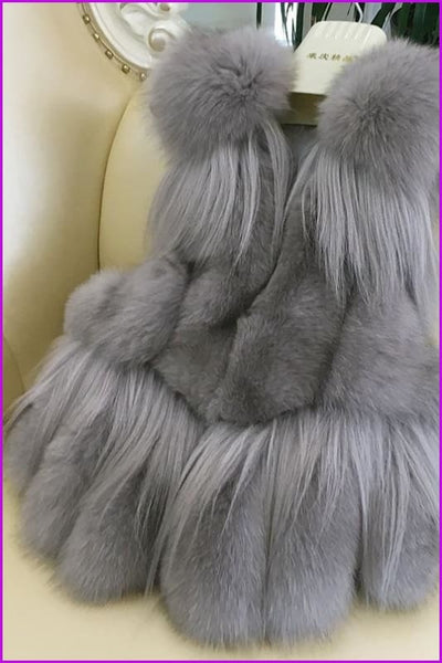 DO1493 Luxurylady Fox Fur Gilet 50CM - Furdela