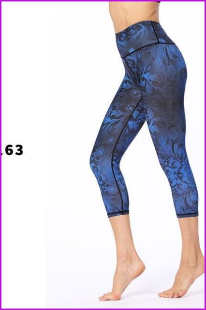 Dry Fit Sports Tights Printed Yoga Pants DE105 - Furdela