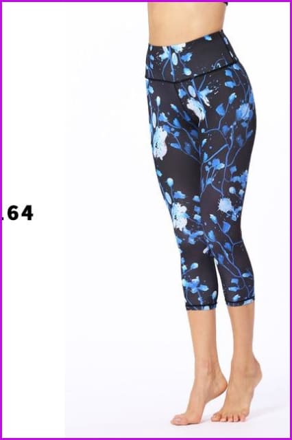 Dry Fit Sports Tights Printed Yoga Pants DE105 - Furdela