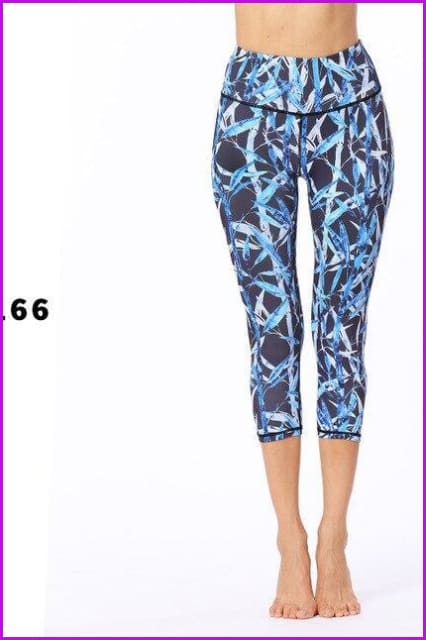 Dry Fit Sports Tights Printed Yoga Pants DE105 - Furdela