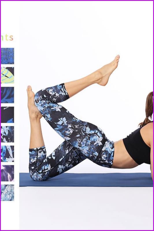 Dry Fit Sports Tights Printed Yoga Pants DE105 - Furdela