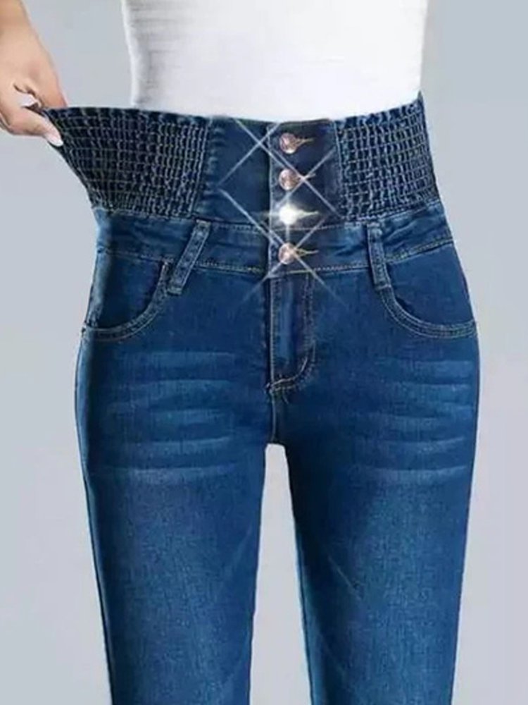 Casual Tight High Elasticity Jeans  WK82