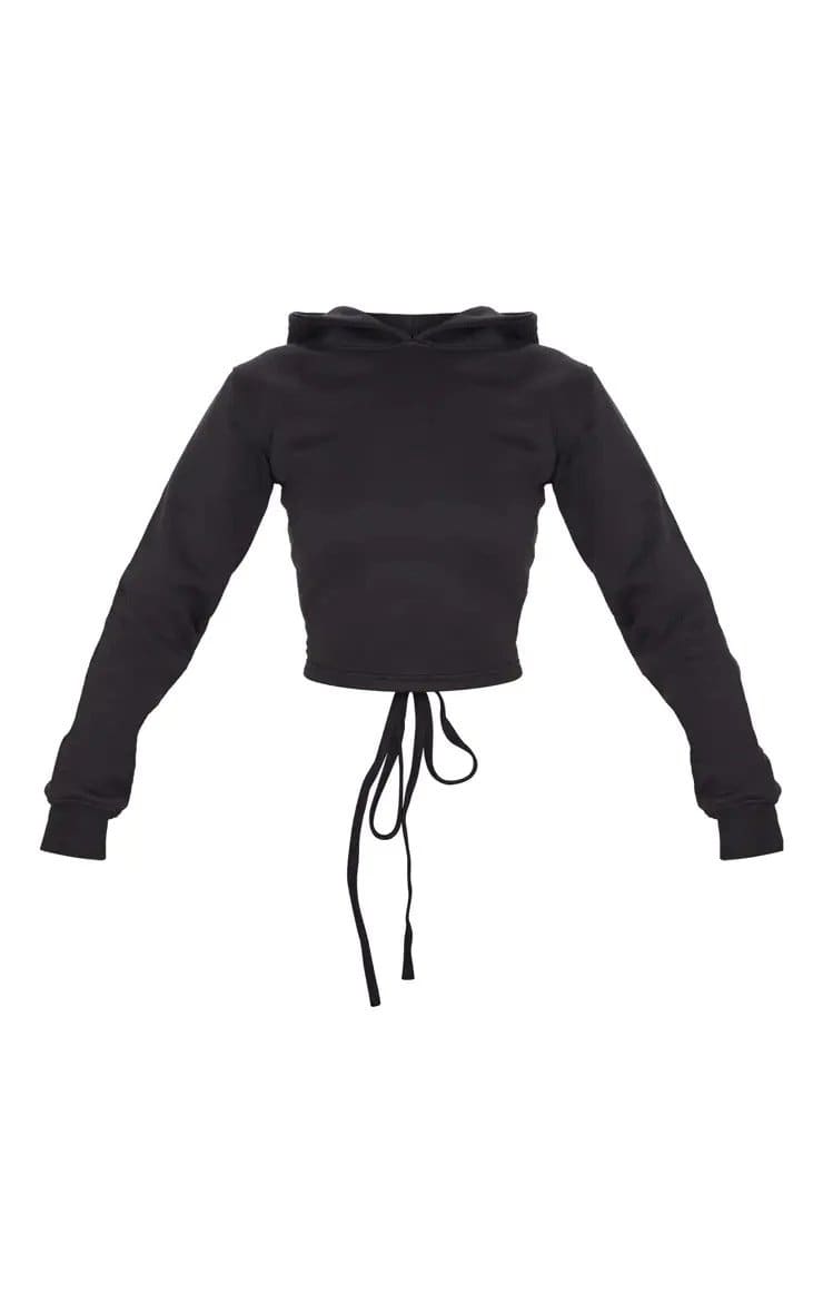 European Style Lace-up Hoodie Sweatshirt - Furdela Wholesale