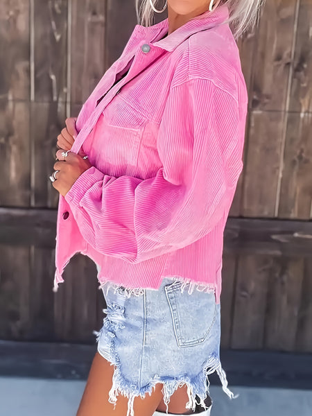 Casual Long Sleeve Collared Outerwear FG1258 Furdela