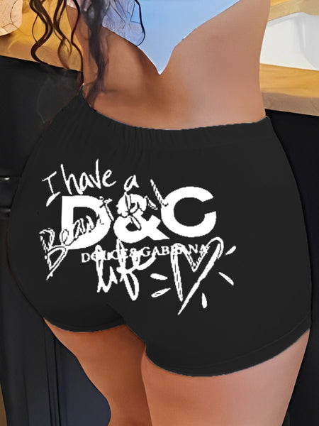 Heart Letter Print T-shirt AR505