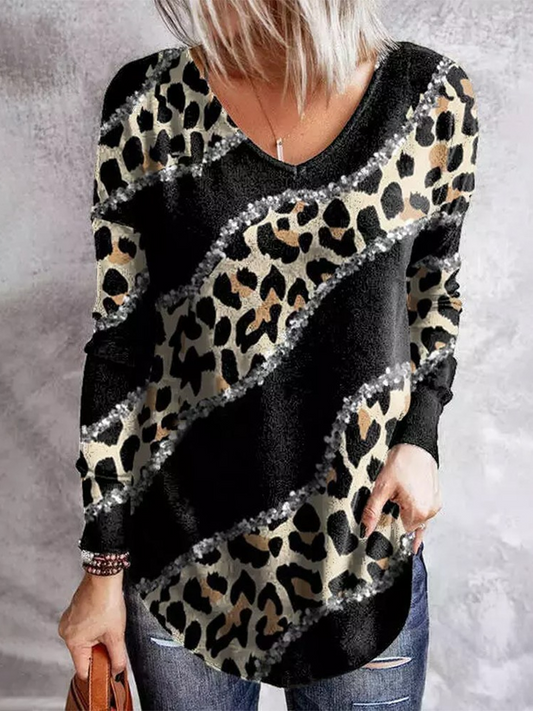 Loose Casual Leopard T-Shirt OY21