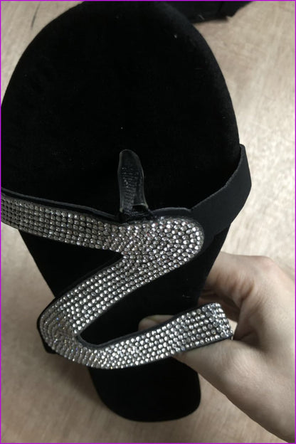 Fashion Bling Diamond Slippers F135 - Furdela