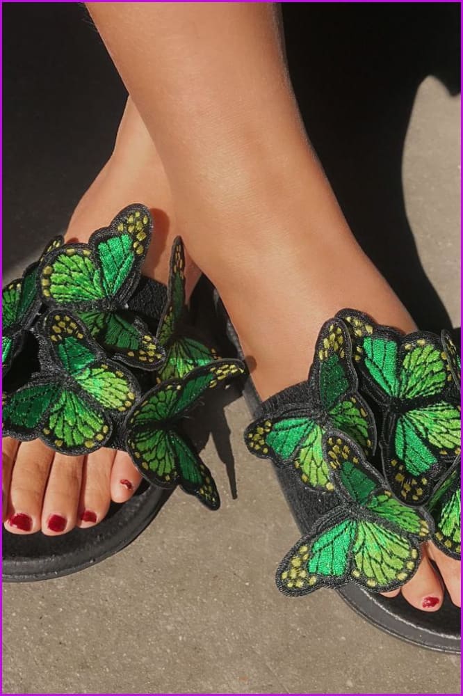 Fashion Butterfly Decorate Embroidery Design Slides F3197 - Furdela