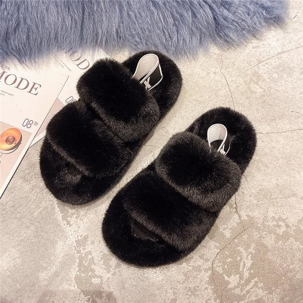 Fashion Faux Fur Sandal - Furdela Wholesale