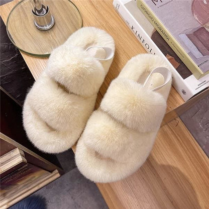 Fashion Faux Fur Sandal - Furdela Wholesale