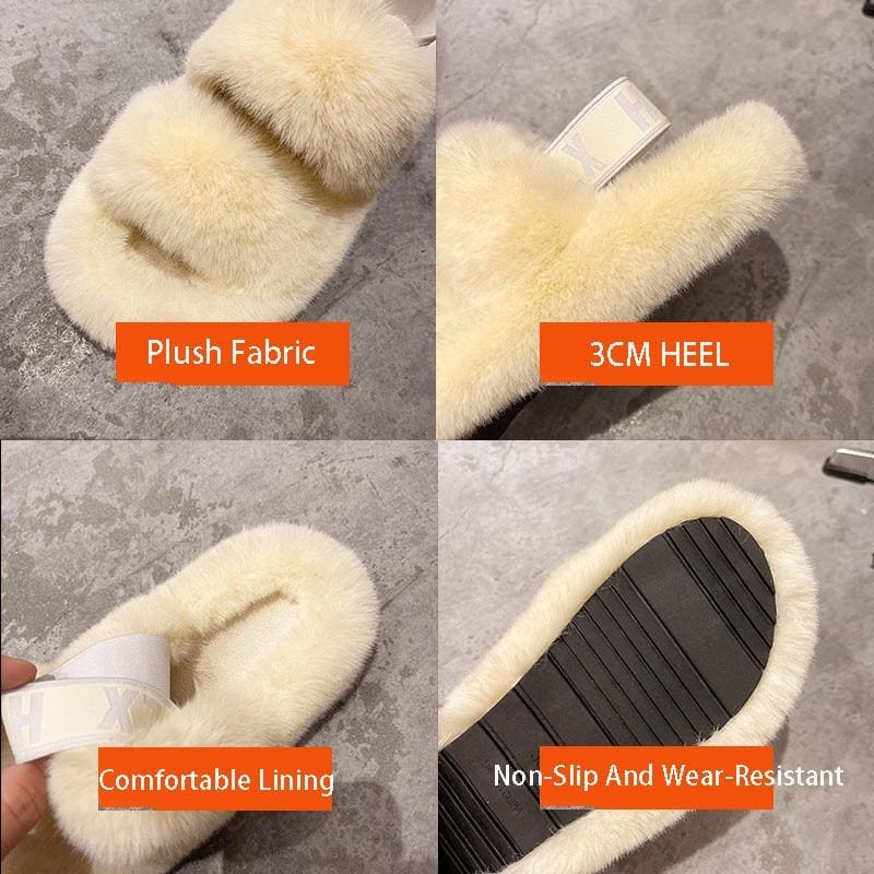 Fashion Faux Fur Sandal - Furdela Wholesale