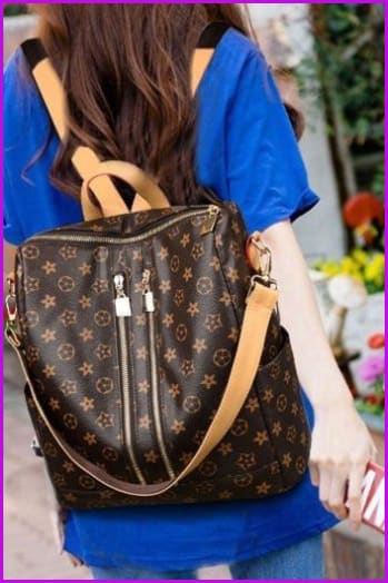 Fashion Flower Patterns Backpack F179 - Furdela