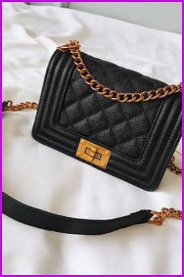 Fashion Gradient Chain Leather Cross Body Bag F106 - Furdela