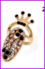 Fashion Jewelry Bowknot Nail Ring F1778 - Furdela